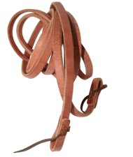 Redini western in cuoio pesante 16 mm x 240 cm colore chestnut