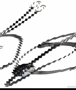Martingala a collier in cuoio piatto per equitazione