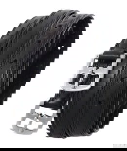 PROMOZIONE Staffili in cuoio sintetico con cucitura rinforzata NERO 120 CM