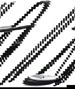 Briglia inglese da dressage in cuoio italiano Winner con fibbiera in acciaio inox