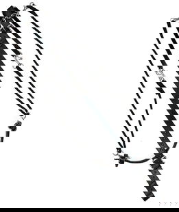 Gogue in cuoio e nylon regolabile