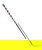 Frustino Fleck da dressage con manico italia e bottone in metallo da 120 cm