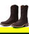 Stivali Old West Roper in pelle con suola in gomma