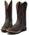 Stivali Old West in pelle con cucitura goodyear e gambale nero