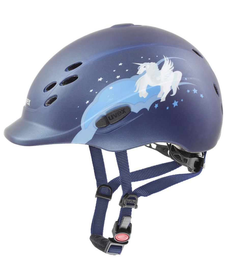 Casco da equitazione uvex Onyxx DEKOR UNICORN con sistema 3D IAS per bambini opaco 49/54 cm