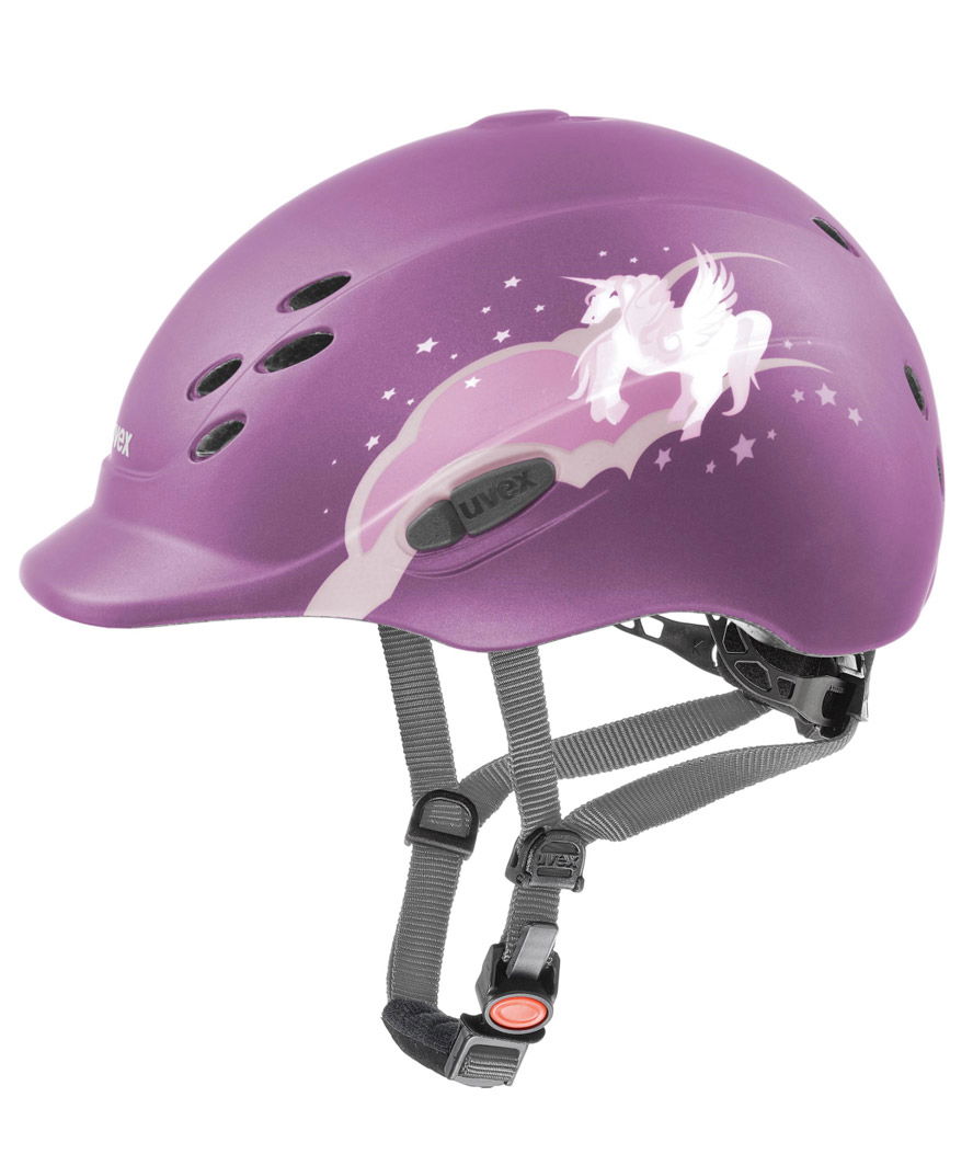 Casco da equitazione uvex Onyxx DEKOR UNICORN con sistema 3D IAS per bambini opaco 49/54 cm - foto 3