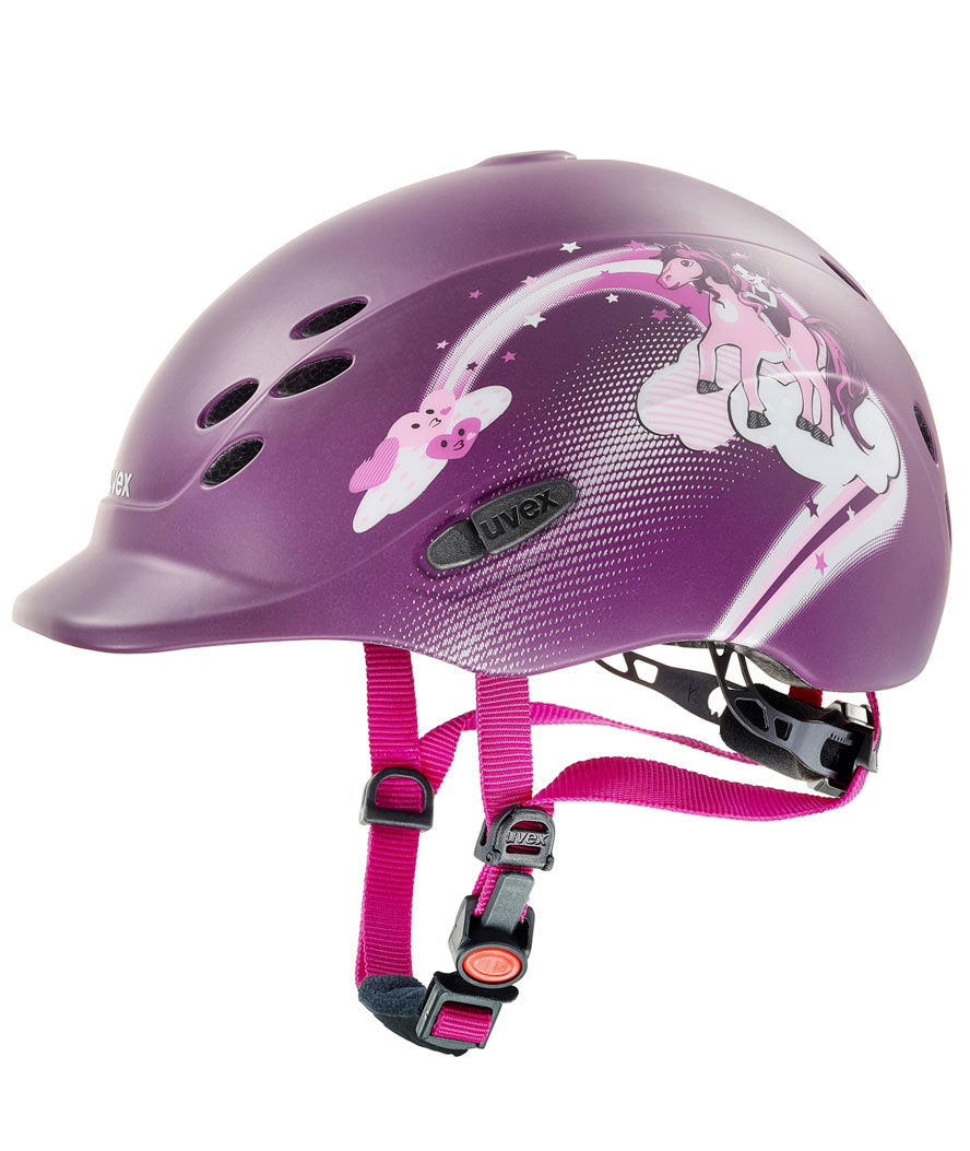 Casco da equitazione uvex Onyxx DEKOR PRINCESS con sistema 3D IAS per bambini opaco 49/54 cm - foto 2