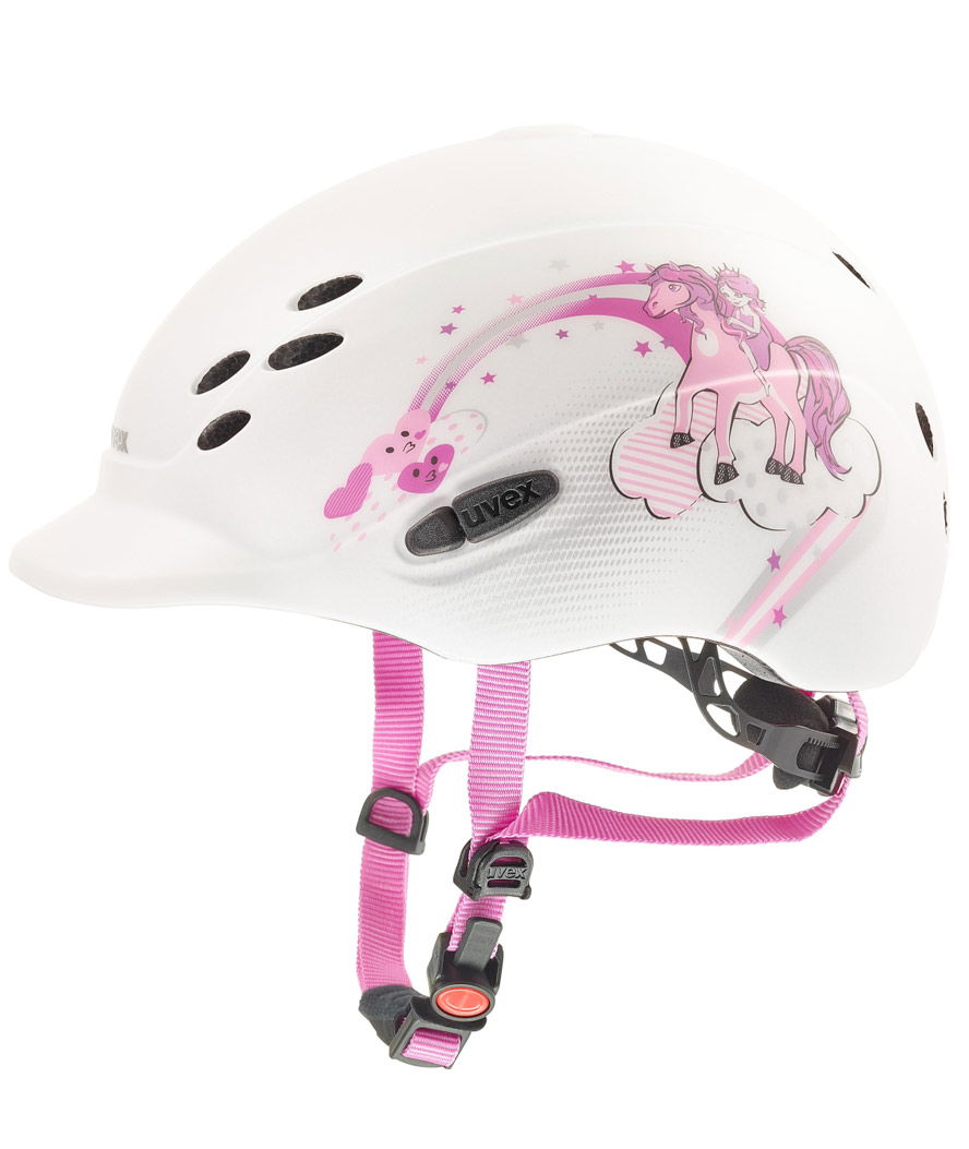 Casco da equitazione uvex Onyxx DEKOR PRINCESS con sistema 3D IAS per bambini opaco 49/54 cm - foto 4