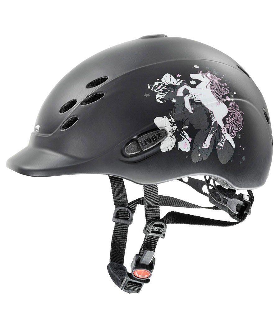 Casco da equitazione uvex Onyxx DEKOR PONY con sistema 3D IAS per bambini opaco 49/54 cm - foto 2