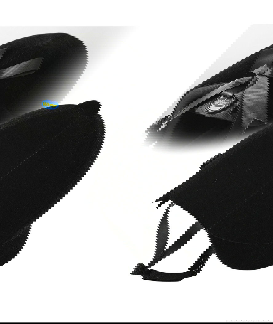 PROMOZIONE Casco da equitazione in velluto con rotella regolabile VG1 NERO 56/59 CM