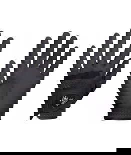 Guanti equitazione Basic con grip altamente traspirante in pelle sintetica