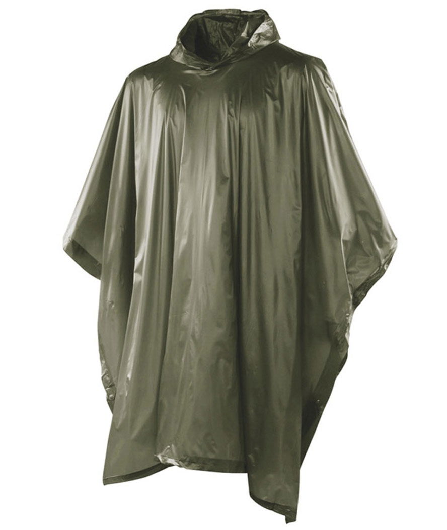 Poncho Impermeabile in PVC con bottoni laterali