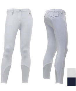 Pantaloni equitazione Professional da donna in tessuto tecnico con applicazioni in silicone