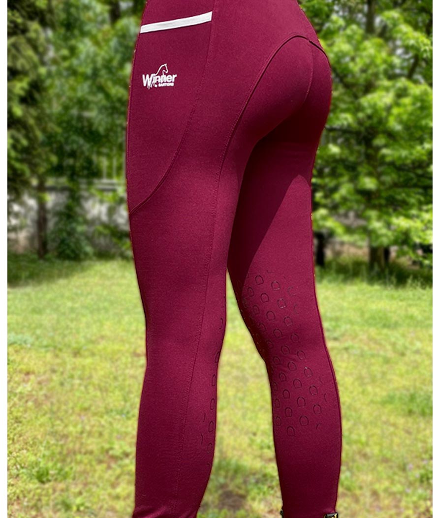 Pantaloni leggings da equitazione Winner con riporti in silicone per bambina - foto 1