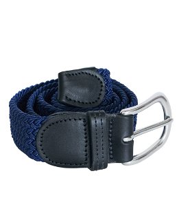 Cintura intrecciata elastica con fibbia in metallo