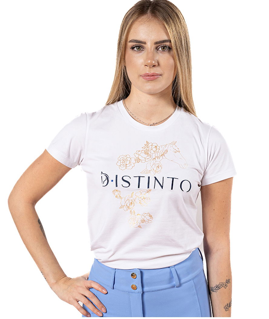 T-shirt equitazione Distinto da donna modello Peonia + cappellino omaggio