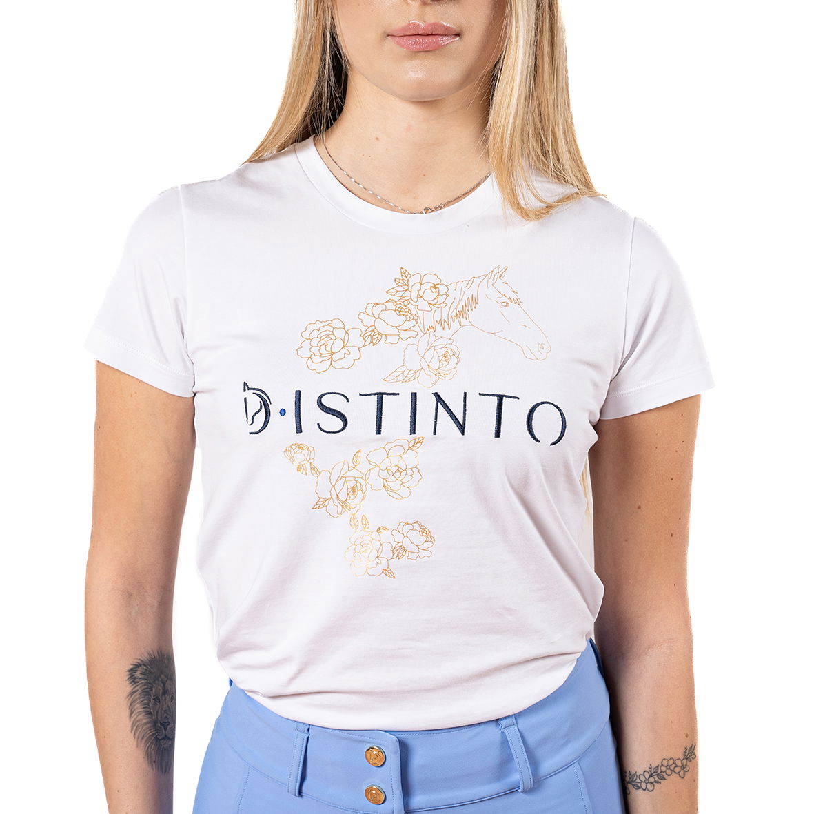 T-shirt equitazione Distinto da donna modello Peonia + cappellino omaggio - foto 1