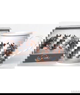 Tazza con stampa equestre
