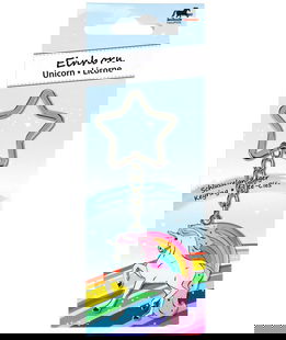 Portachiavi con unicorno in metallo