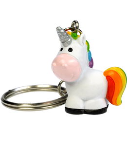 Portachiavi unicorno cavallino con anello apribile