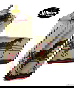 Sciarpa Winner Beige con stampa equestre