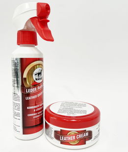 SET CURA CUOIO: 1 trattamento rapido che pulisce e cura 250 ml + 1 Crema ricca che nutre e preserva il cuoio 200 ml