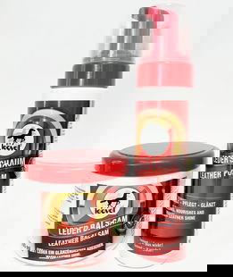 SET CUOIO: 1 Balsamo in pasta 500 ml + 1 Schiuma 200 ml per pulire, nutrire e lucidare il cuoio