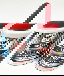 SET CURA ZOCCOLO: 1 grasso zoccoli con alloro e eucalipto 750 ml + 1 Hufol olio nutriente 450 ml con pennello integrato