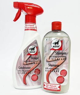 SET SILKARE PROTEINE SETA: 1 Shampoo nutriente 500ml + 1 districante spray 550ml per un manto lucente e brillante