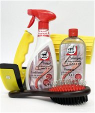 SET SILKARE PROTEINE SETA: 1 Shampoo nutriente 500ml + 1 districante spray 550ml + 3 accessori grooming