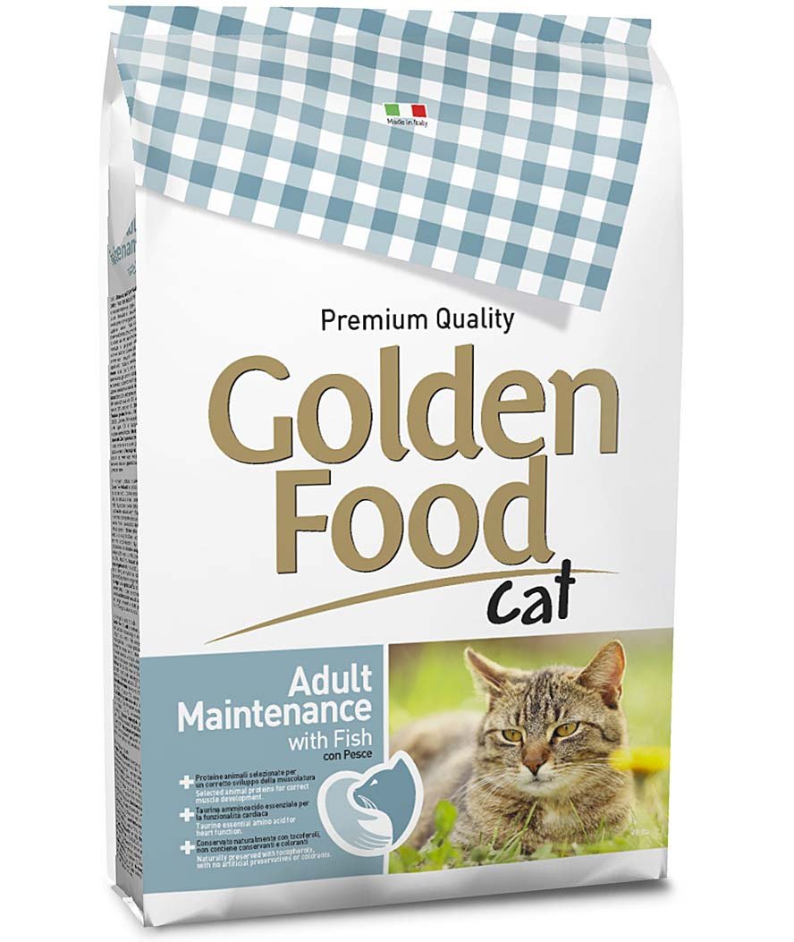 Golden Food Cat Adult Maintenance con pesce secco 12,5 kg