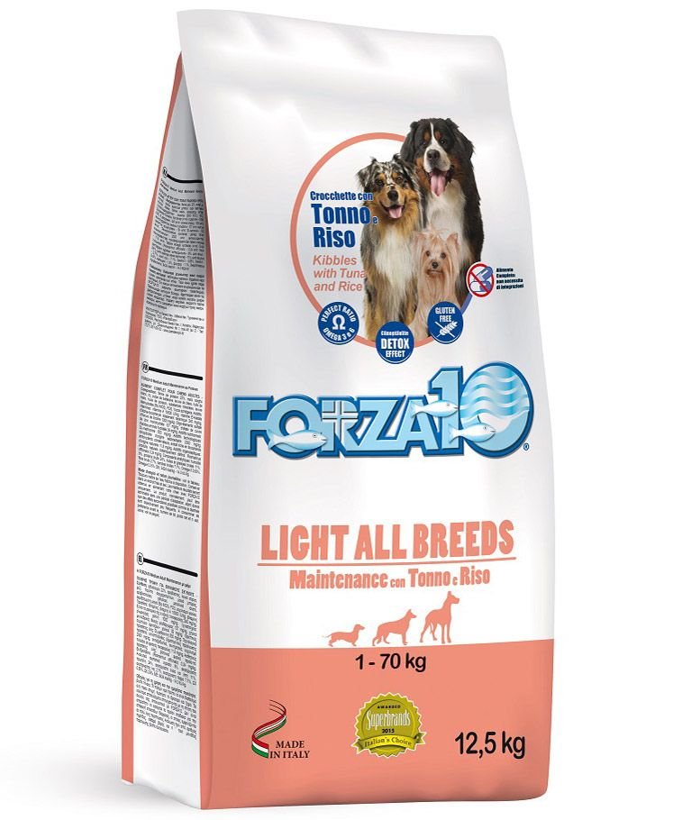 Forza10 light all breeds maintenance con tonno e riso per cani