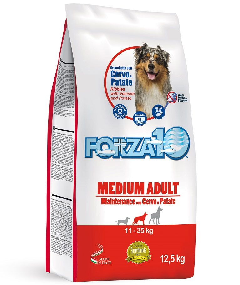 Forza10 medium adult maintenance cervo e patate per cani