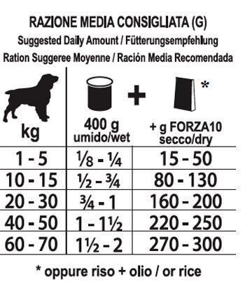 Forza10 diet agnello con riso per cani 400g - foto 1