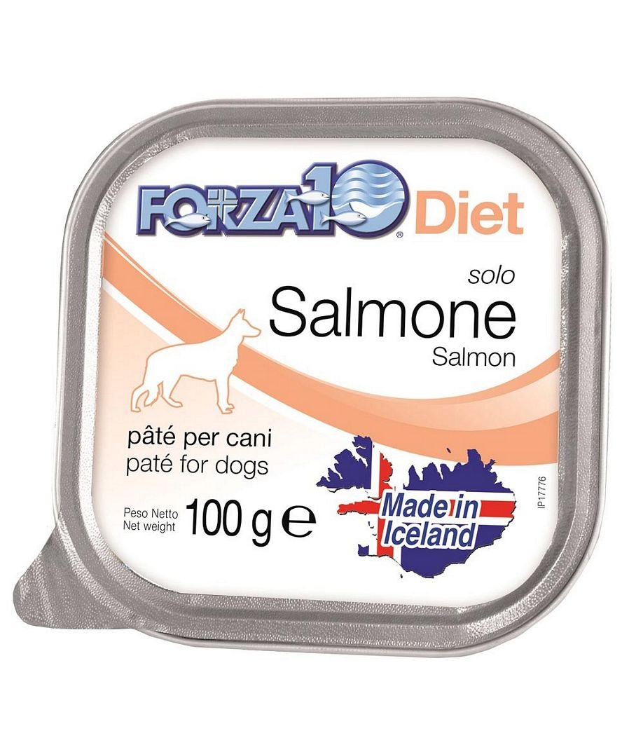 PROMOZIONE Forza10 Solo Diet salmone per cani 18 VASCHETTE X 100g cad.