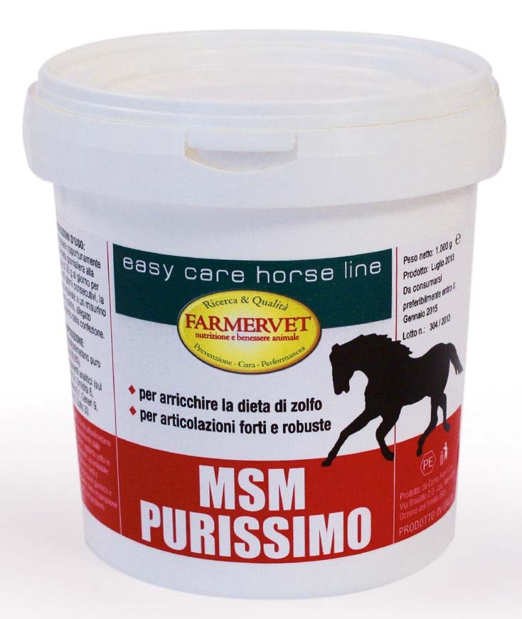 MSM purissimo per articolazioni e per arricchire la dieta di zolfo 1 kg
