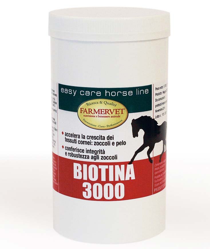 Biotina 3000 mangime complementare per cavalli 1 kg