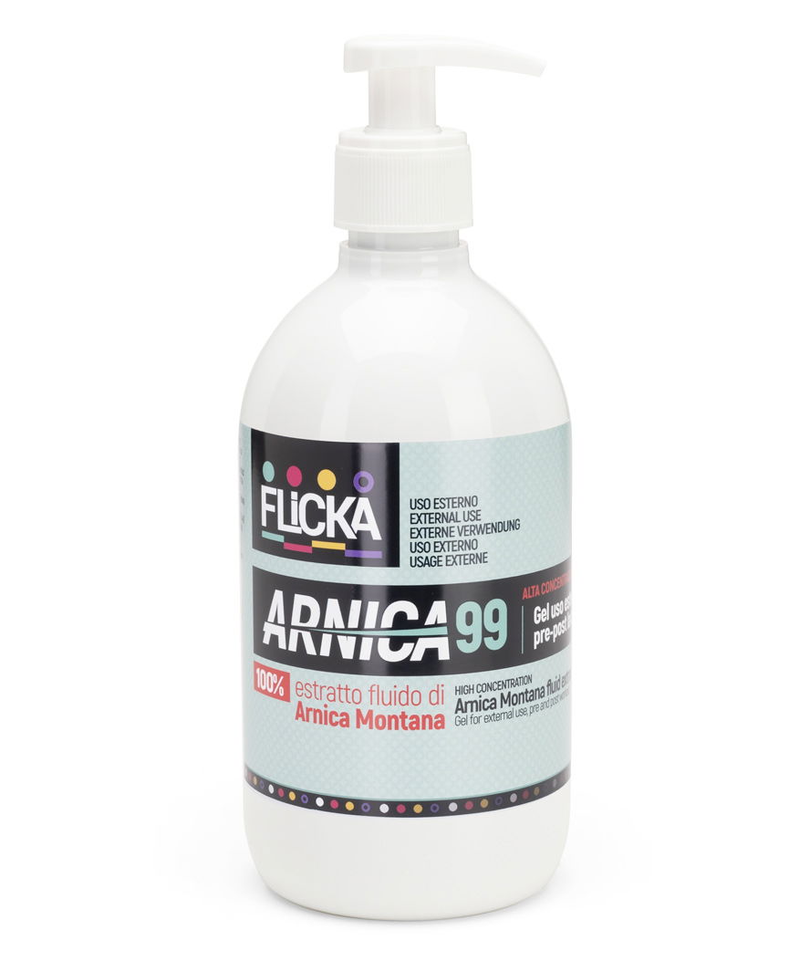 Arnica 99 FLICKA in gel ad alta concentrazione per cavalli 500 ml - foto 1