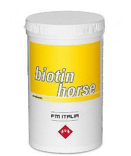 BIOTIN HORSE POWDER mangime complementare minerale in polvere a particolare fine nutrizionale per il supporto alla rigenerazione di zoccoli e pelle dei cavalli sportivi 1000 g