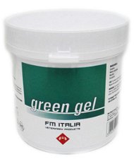 GREEN GEL prodotto per uso esterno con componenti utili nel mantenimento del normale stato fisiologico di articolazioni e tendini nel cavallo sportivo e delle mammelle nel bovino 750 g