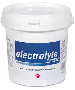 ELECTROLYTE HORSE mangime complementare minerale in polvere a particolare fine nutrizionale per la compensazione delle perdite elettrolitiche in caso di sudorazione elevata nel cavallo sportivo 3kg