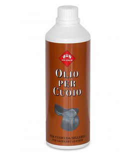 OLIO CUOIO per il trattamento specifico del cuoio, indicato per articoli in cuoio e pelle naturale particolarmente usurati e/o screpolati 500 ml