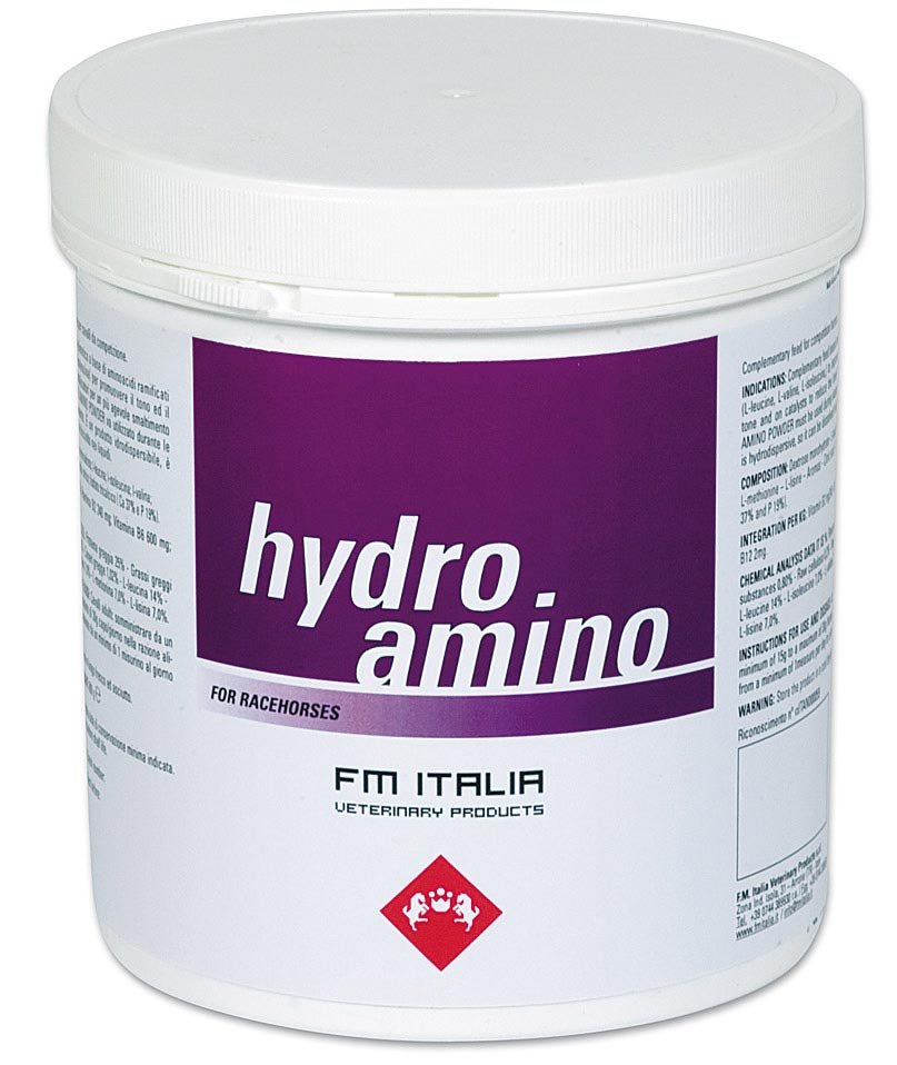 HYDRO AMINO mangime complementare per cavalli sportivi con aminoacidi ramificati 600g
