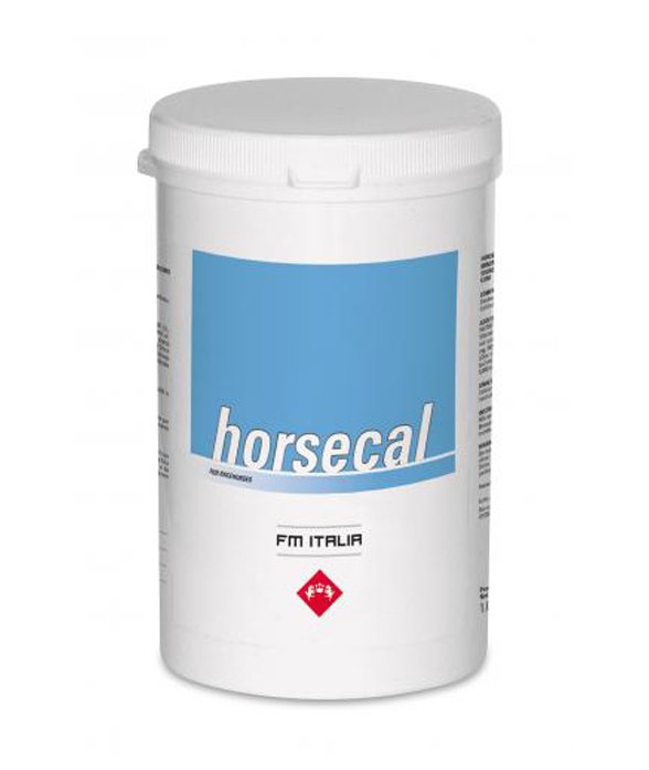 HORSECAL mangime complementare minerale utile come fonte di calcio per il mantenimento del corretto metabolismo osseo nel cavallo sportivo 1000 g 