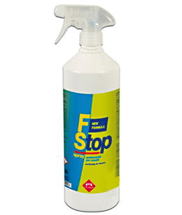 F STOP SPRAY prodotto profumato per cavalli sportivi