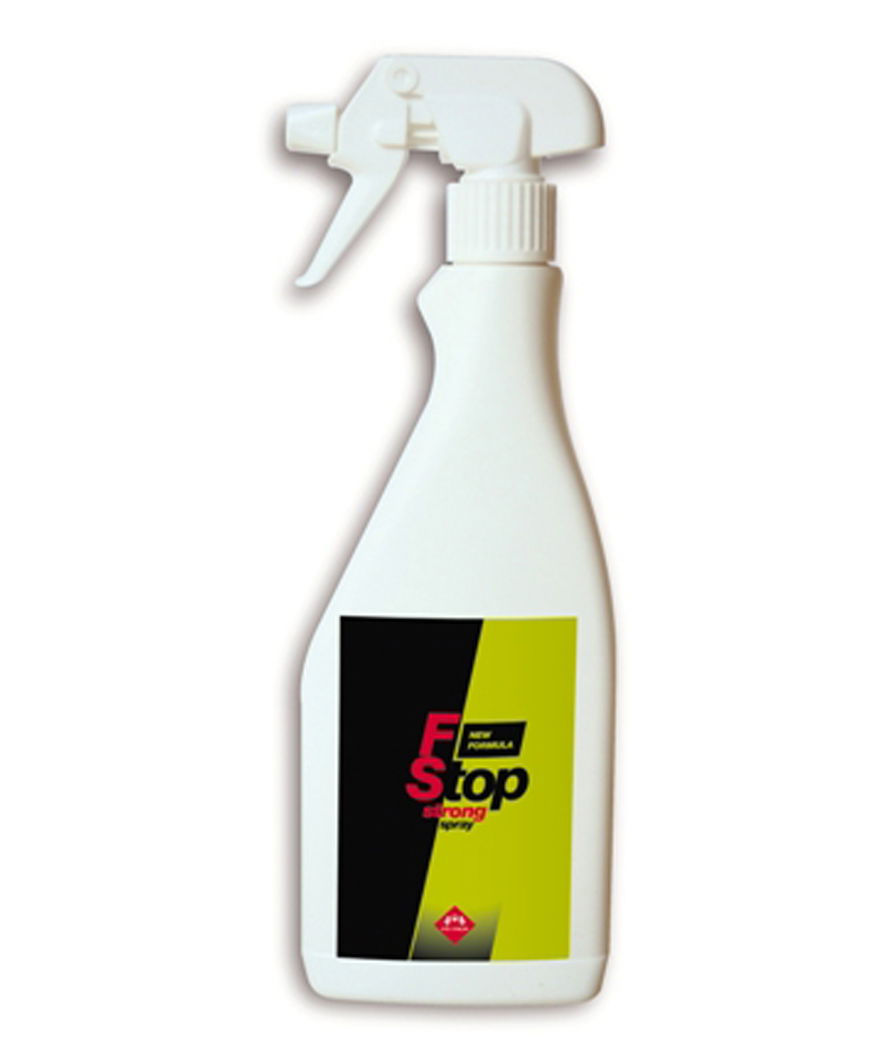 F STOP SPRAY STRONG Spray profumante e protettivo con filtro solare per cavalli sportivi 500 ml