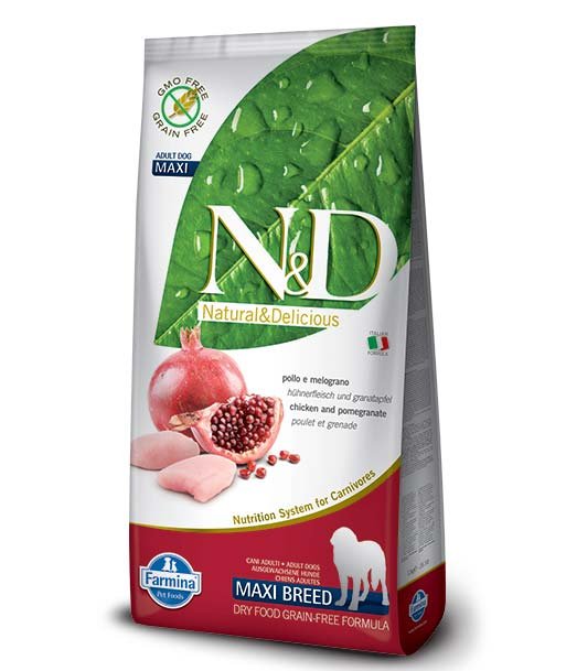 Farmina N&D Grain Free Pollo e melograno Adult Maxi 12 kg per cani