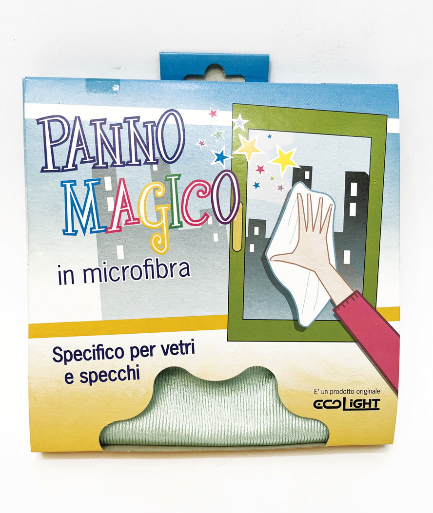 Panno magico in microfibra specifico per vetri e specchi