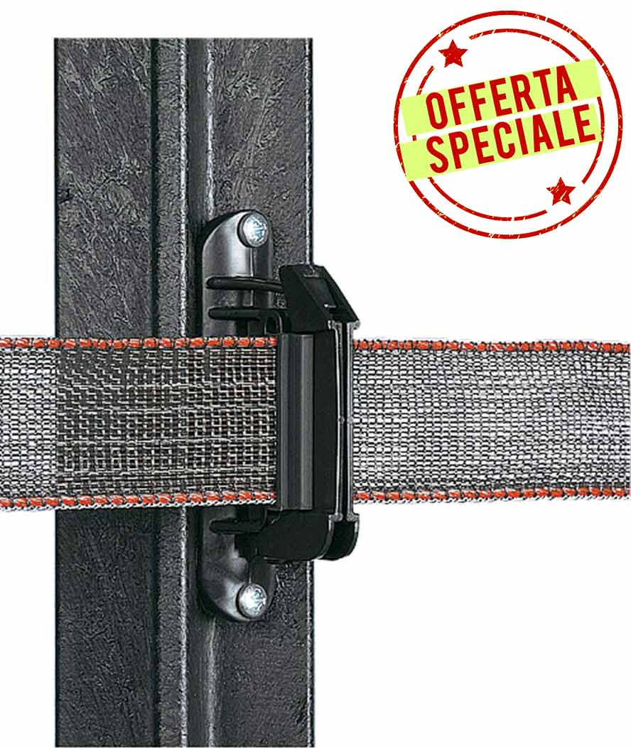 OFFERTA SPECIALE Isolatori Turboline per nastro fino a 40mm Gallagher 20 o 100 pezzi