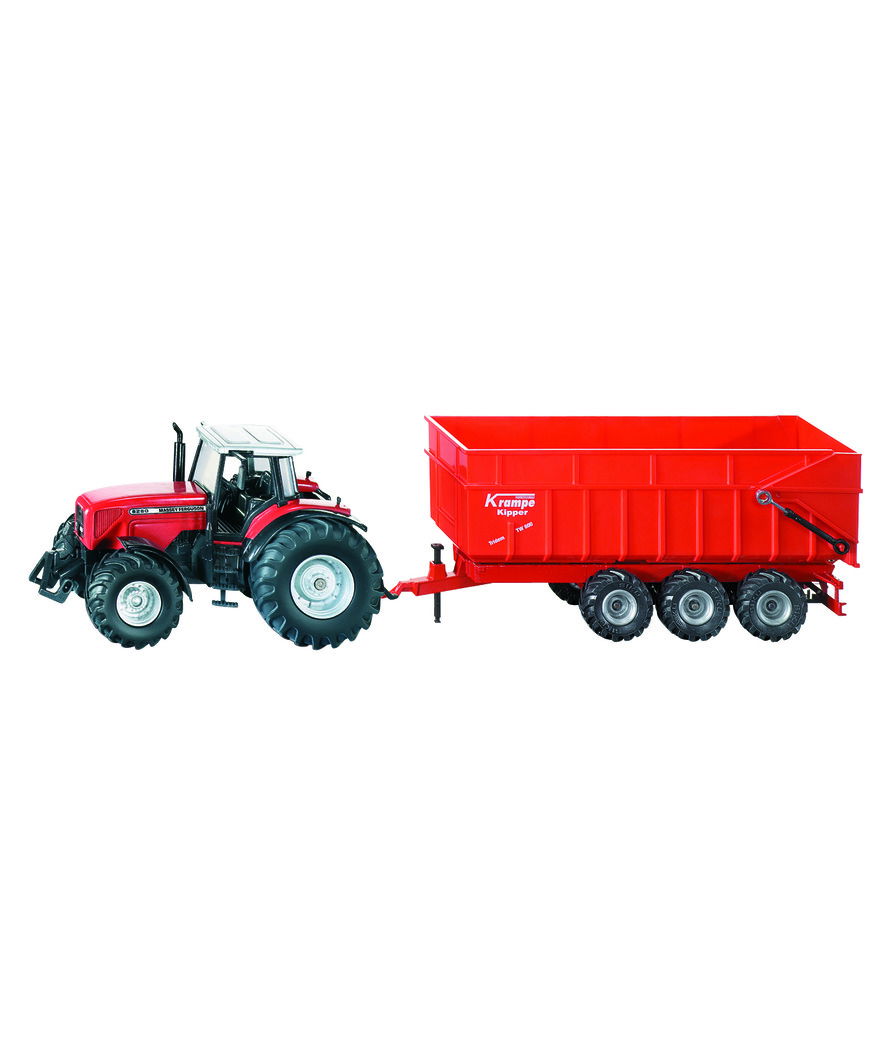 Massey Ferguson 8480 con rimorchio 1:87